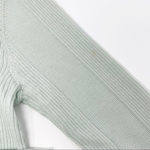 Theory Mint Green Ribbed Crew Neck Sweater - Picture 10 of 10